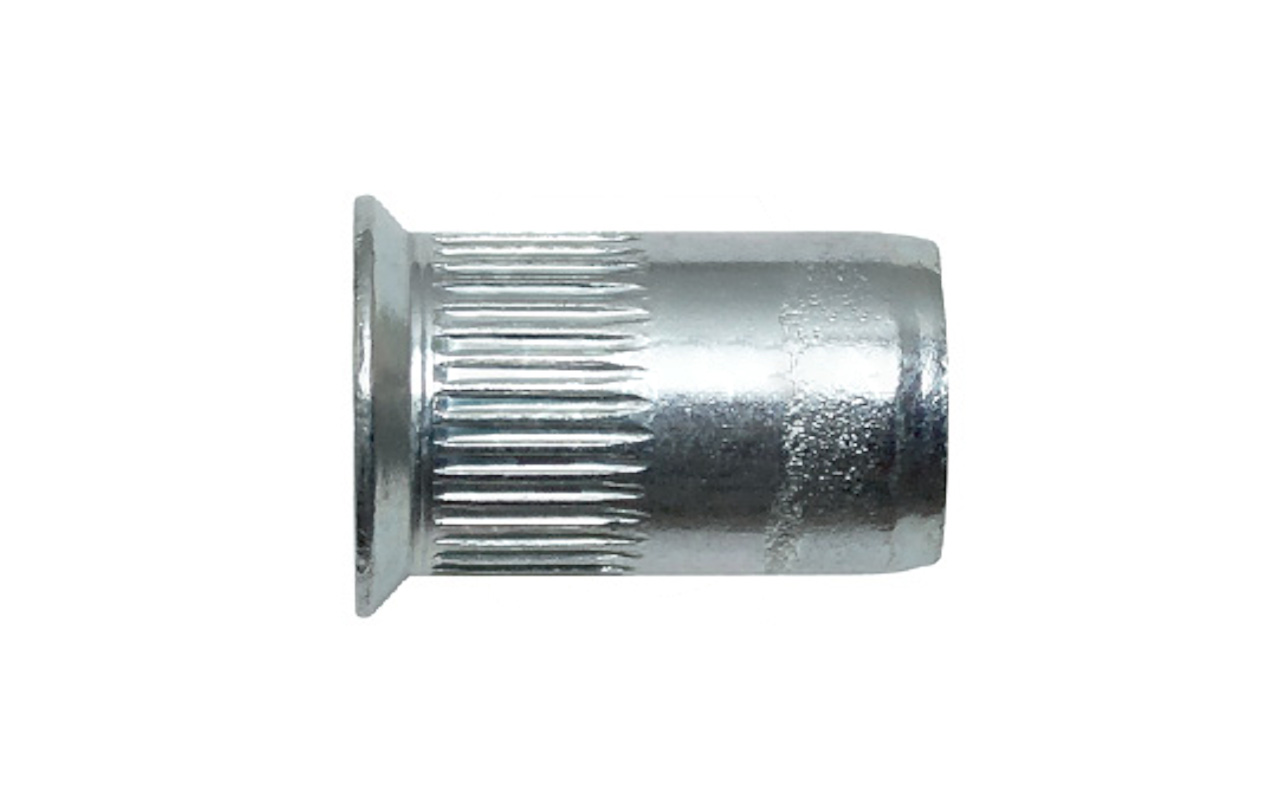 Заклепка резьбовая, потайной бортик 90°, с насечкой ст