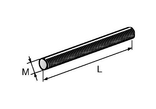 AM 4.8 Шпилька резьбовая оцинкованная