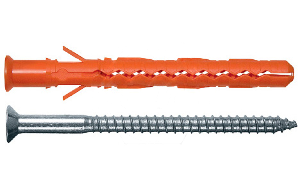 Дюбель фасадный Mungo со стопорным шурупом (оцинк. сталь) MB-S/SS/ST