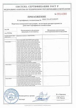 Сертификат на Гайка Эриксона оптом 2