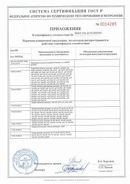 Сертификат на Анкер-клин оптом 2