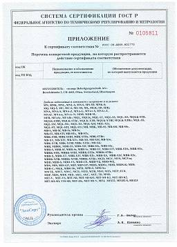 Сертификат на Анкер-болт с гайкой и шайбой по DIN 125А (нерж. Сталь А4/316) 3