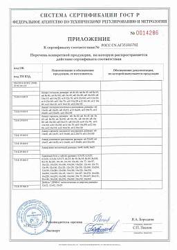 Сертификат на Анкер забиваемый латунный 3