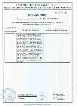 Сертификат на Болт нержавеющий мебельный DIN 603 2